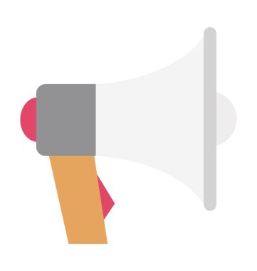 Megafon izole vektör simgesi