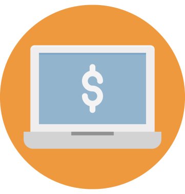 Online bankacılık izole vektör simgesi