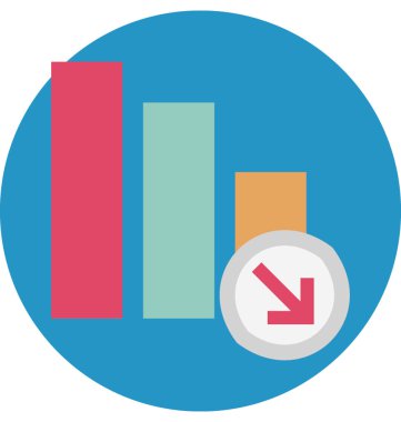 Kaybı grafik izole vektör simgesi