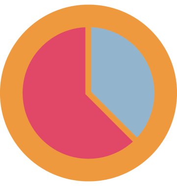 Grafik sunum izole vektör simgesi