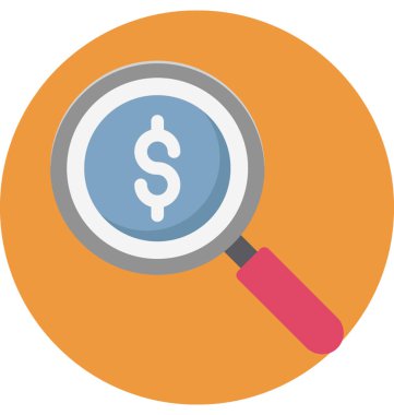 Para arama izole vektör simgesi