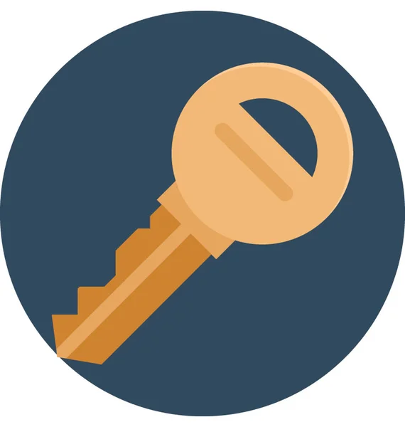 Sleutel Geïsoleerd Vector Icon — Stockvector