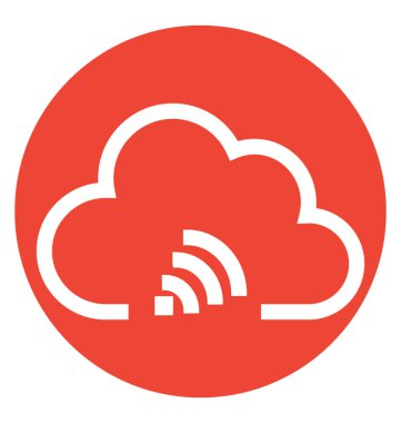 WiFi sinyal beyaz çizgi izole vektör simgesi