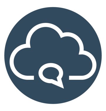 Bulut güvenlik beyaz çizgi vektör izole simgesi