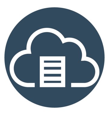 Bulut veri beyaz çizgi vektör izole simgesi