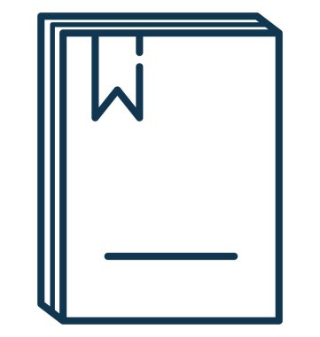 Web ve Seo projeleri için defter glif izole vektör simge