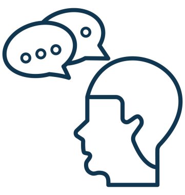 konuşma kabarcığı vektörü simgesi