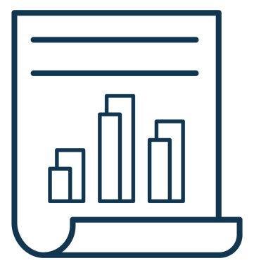 SEO rapor vektör simgesi