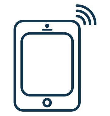 Smartphone glif izole vektör simge Web ve Seo projeleri için