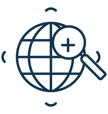 Arama konumu vektör simgesi