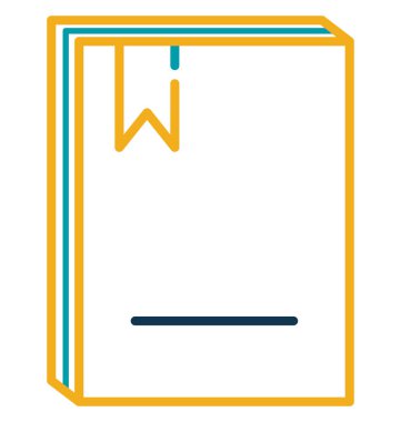 Web ve Seo projeleri için defter glif izole vektör simge