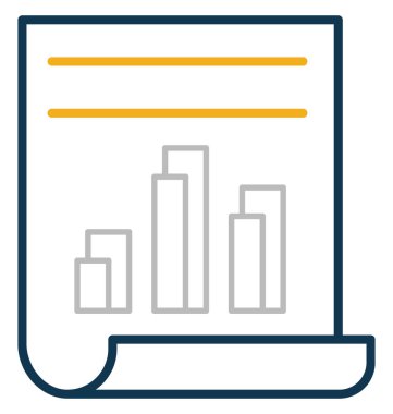 SEO rapor glif izole vektör simge Web ve Seo projeleri için