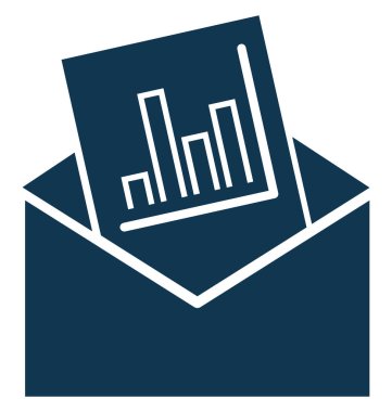 SEO rapor glif izole vektör simge Web ve Seo projeleri için