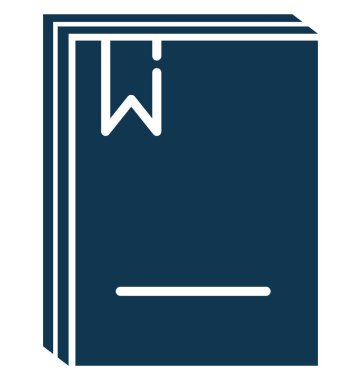 Web ve Seo projeleri için defter glif izole vektör simge