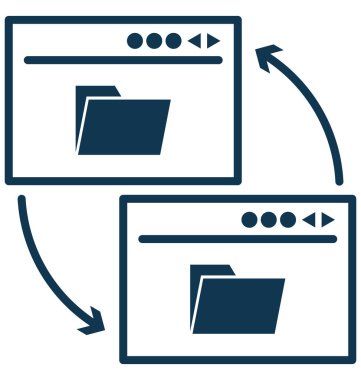 Veri Web ve Seo projeleri için glif izole vektör simge paylaşımı