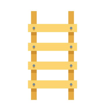 Merdiven renk illüstrasyon vektör simgesi
