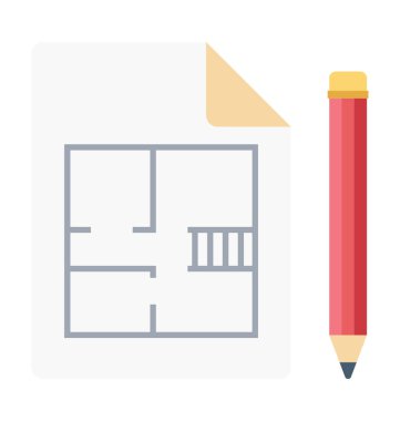 Renk illüstrasyon vektör simgesi çizim