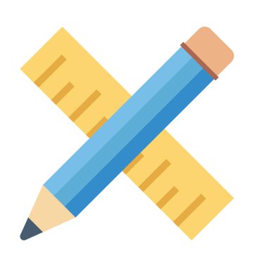  Çizim araçları renk illüstrasyon vektör simgesi