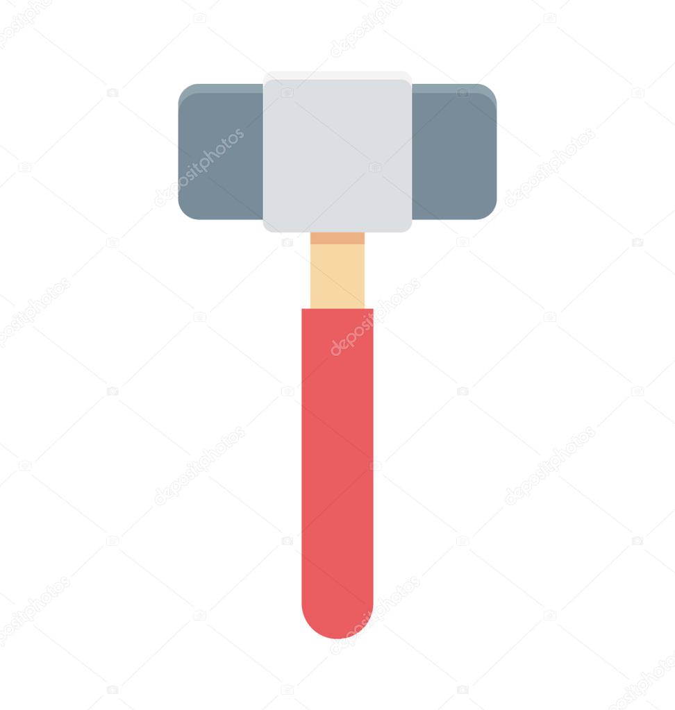 Hammer Color Illustration Vector Icon