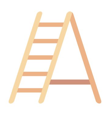 Merdiven renk illüstrasyon vektör simgesi