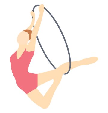 Sirk Funambulist vektör çizim simgesi