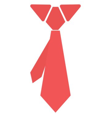 Kravat vektör çizim simgesi