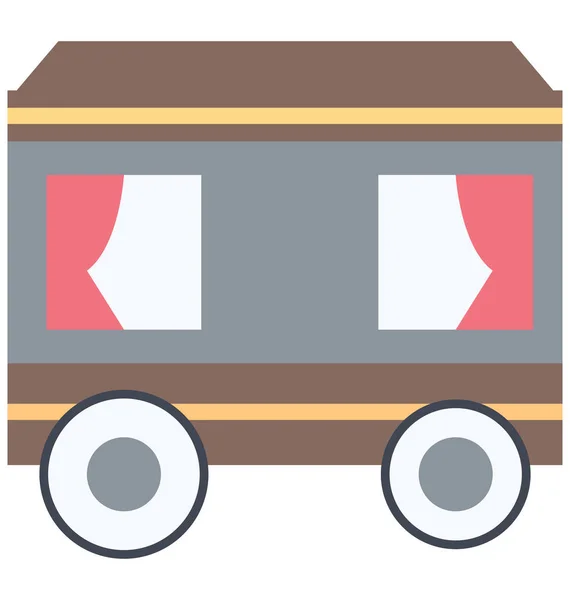 Wagon Vector Illustration Icon — Stock Vector