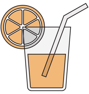 Limonata renk vektör illüstrasyon izole tamamen düzenlenebilir