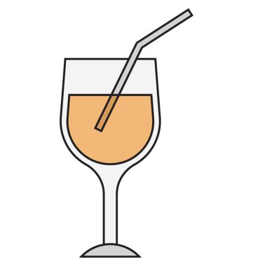  Renk vektör illüstrasyon izole meyve suyu tamamen düzenlenebilir