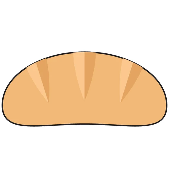 Stokbrood Kleur Vector Illustratie Geïsoleerde Volledig Bewerkbaar — Stockvector