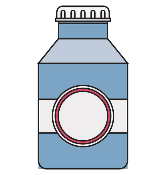 Flasche Farbe Vektor Illustration Isoliert Vollständig Editierbar — Stockvektor