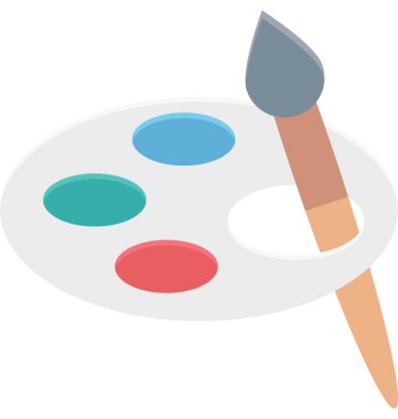 Resim izole vektör çizim simgesini düzenlenebilir