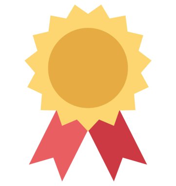 Şerit rozet izole vektör çizim simgesini düzenlenebilir