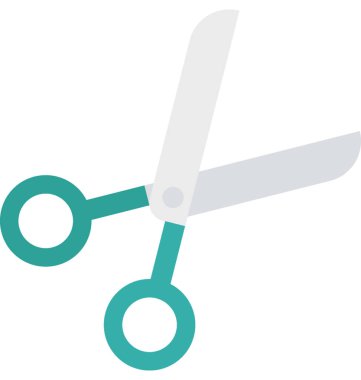 Makas izole vektör çizim simgesini düzenlenebilir