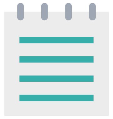 Belge izole vektör çizim simgesini düzenlenebilir