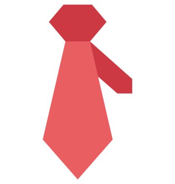 Kravat izole vektör çizim simgesini düzenlenebilir