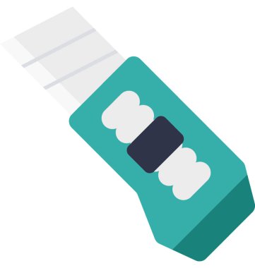 Yardımcı programı'nı bıçak izole vektör çizim simgesini düzenlenebilir