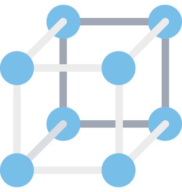 Küpleri izole vektör çizim simgesini düzenlenebilir
