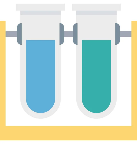 试管隔离矢量插图图标可编辑 — 图库矢量图片