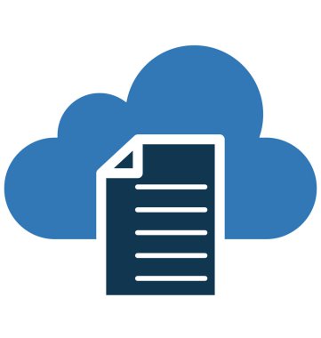 Kopya dosyalar izole vektör simgesi düzenlenebilir