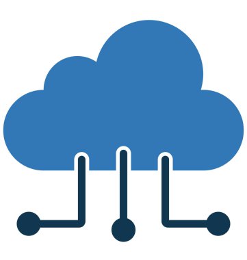 İzole vektör simge düzenlenebilir paylaşımı bulut