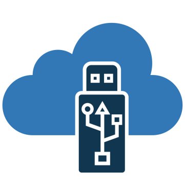 Bulut depolama düzenlenebilir vektör