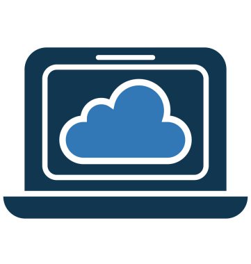 Bulut bağlantısı izole vektör simge düzenlenebilir