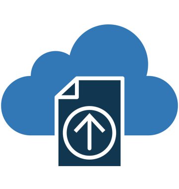  Bulut dosya izole vektör simge düzenlenebilir yükleme