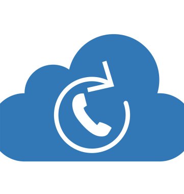 Bulut saat izole vektör simgesi düzenlenebilir