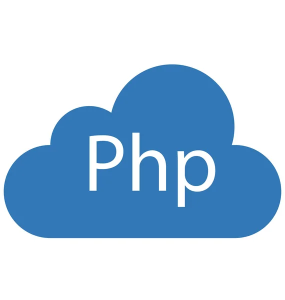 Cloud Php Isoliertes Vektorsymbol Editierbar — Stockvektor