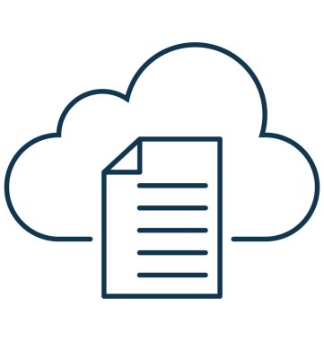 Kopya dosyalar izole vektör simgesi düzenlenebilir