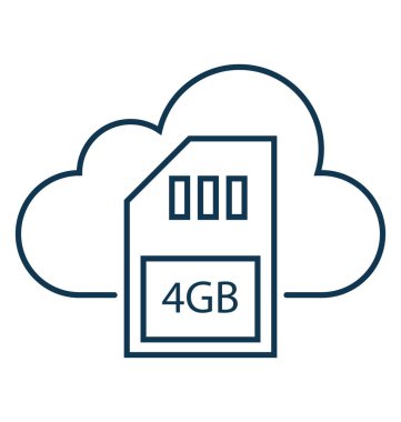  İzole vektör simge düzenlenebilir programlama bulut