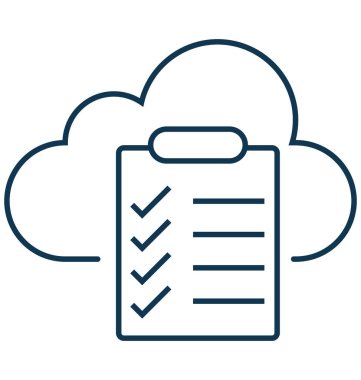 Bulut kağıt izole vektör simgesi düzenlenebilir