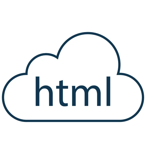 Html Codificación Icono Vectorial Aislado Editable — Vector de stock